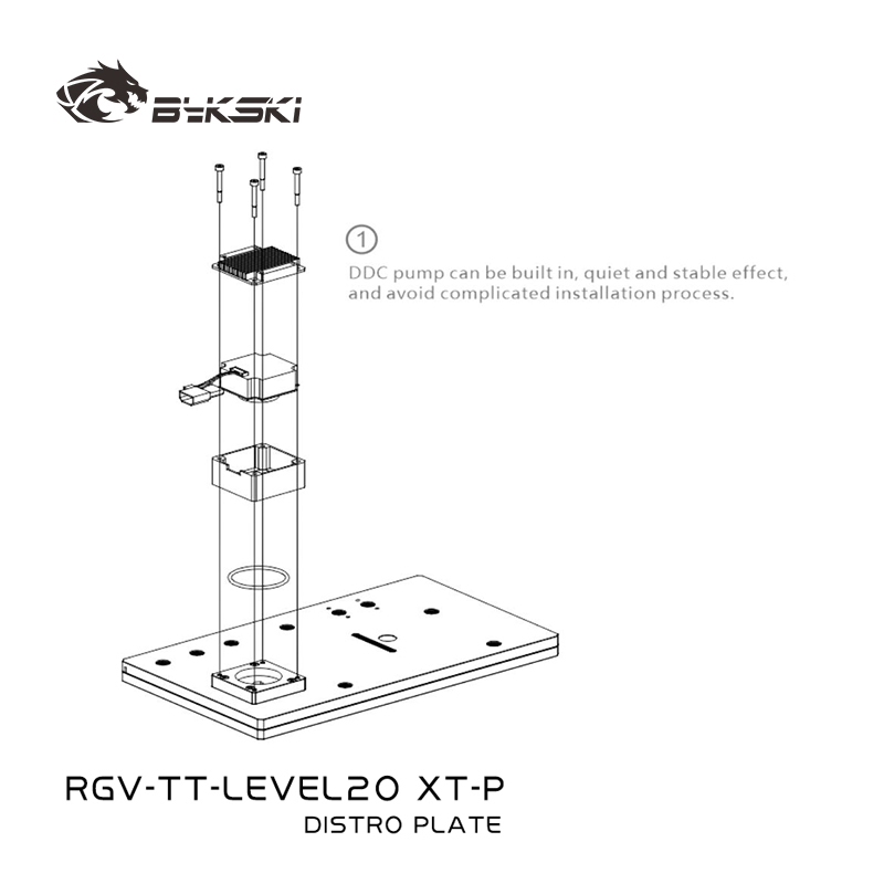 Bykski RGV-TT-LEVEL 20XT-P Acr - Distro Plate Ddc Pump Combo recensie en prijs